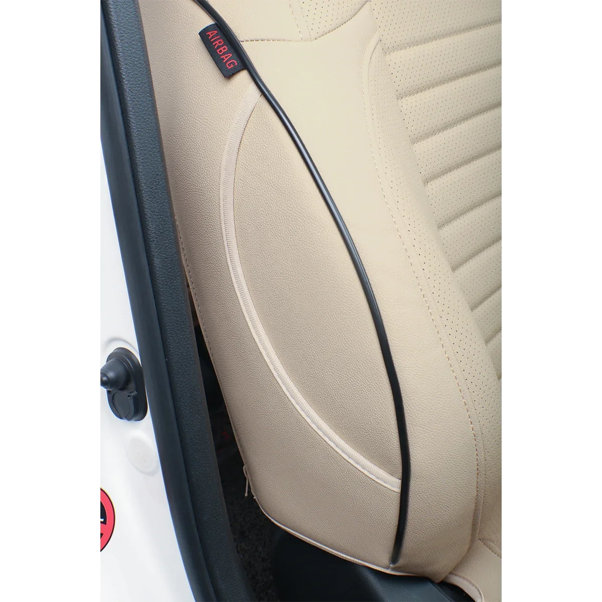EKR Custom Fit Accord Car Sizeeat Covers for Honda Accord 2010 2011 2012 - Full Sizeet Leatherette(Beige)