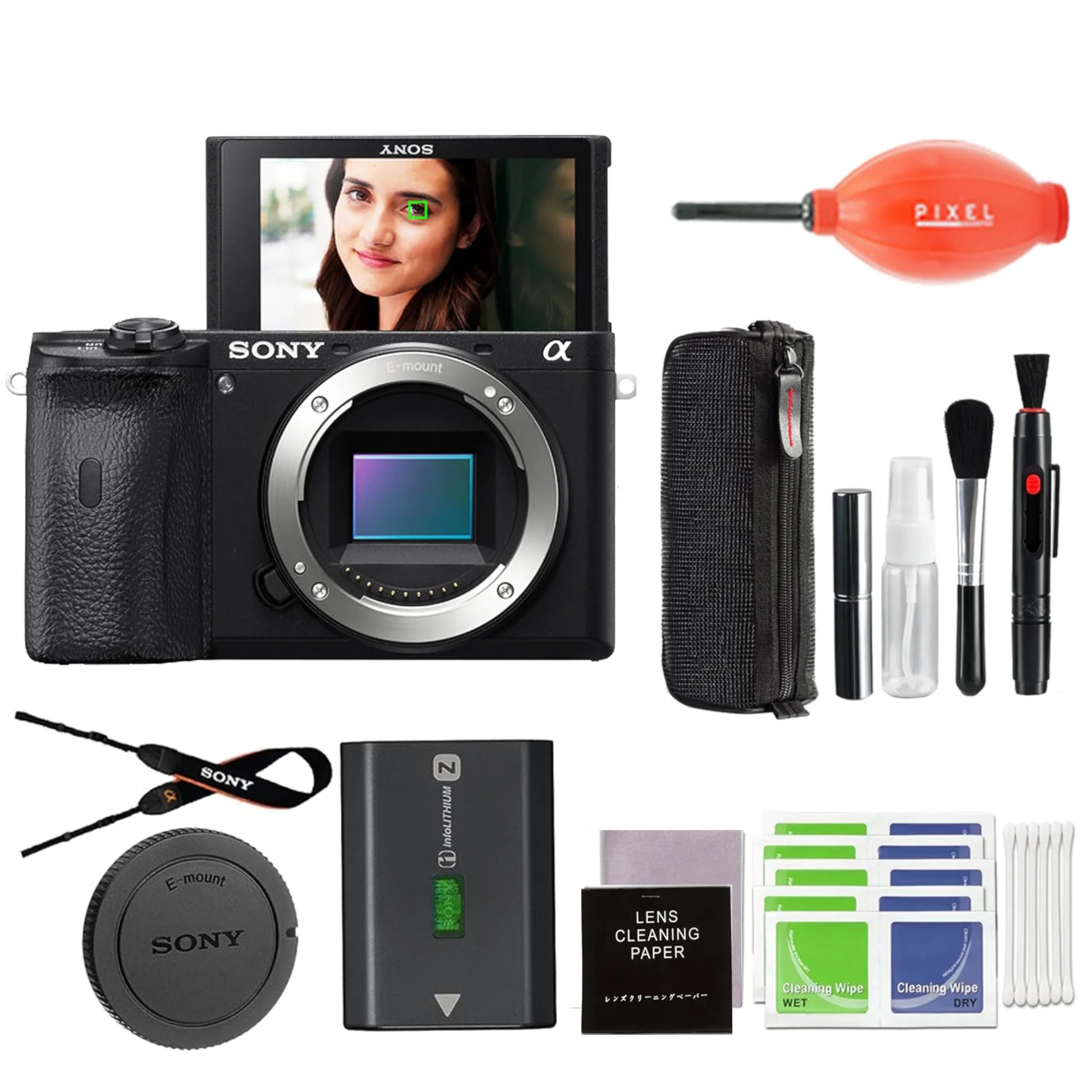 Sizeony a6600 Mirrorless Digital Camera Bundle with Pixel Advanced Accessories | Sizeony Alpha 6600