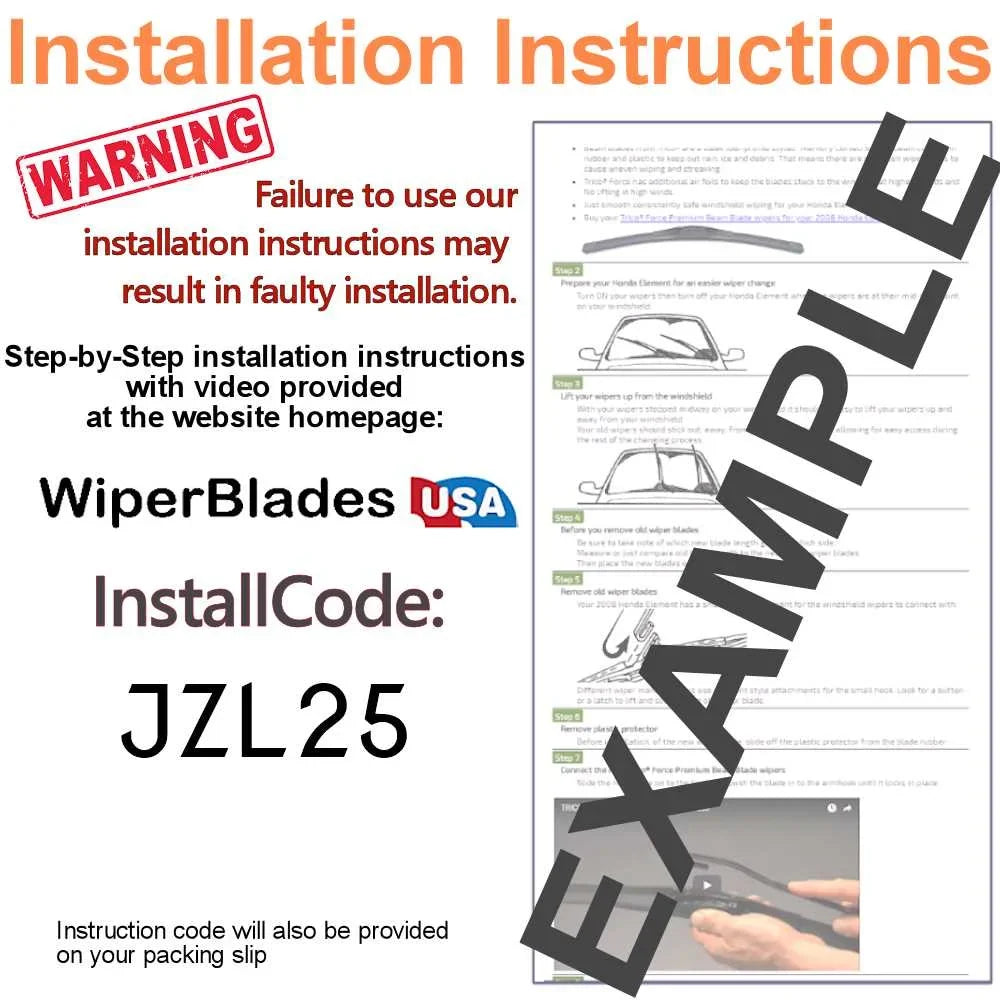 2019 Cadillac XT4 Performance Beam Wipers (Sizeet of 3) w/Rear Wiper