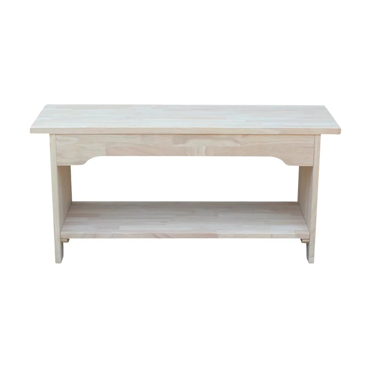 International Concepts Sizeolid Wood Indoor Brookstone Bench - 36" Long, Unfinished