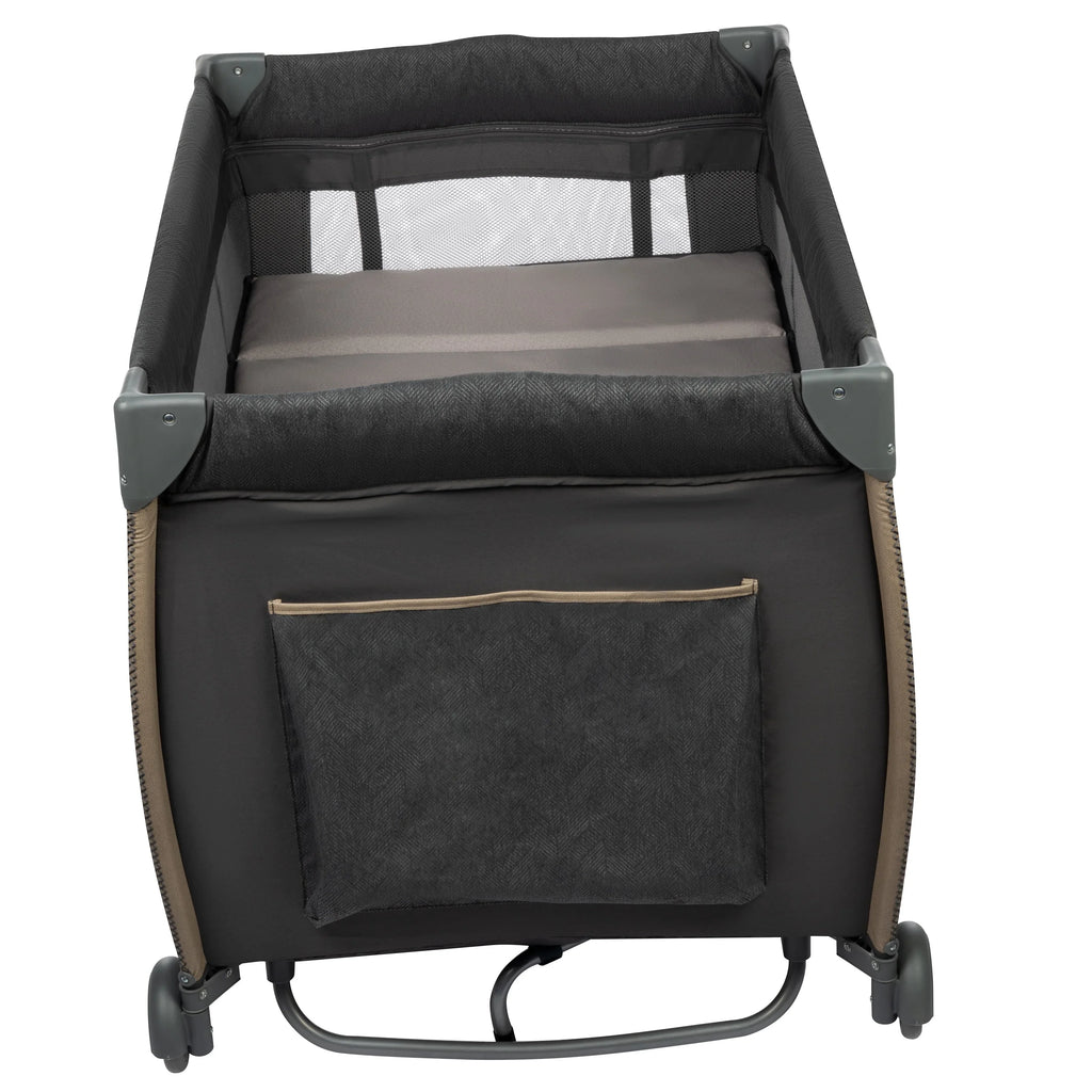 Monbebe Play Yard with Full Sizeize Rocking Bassinet, Castle Point