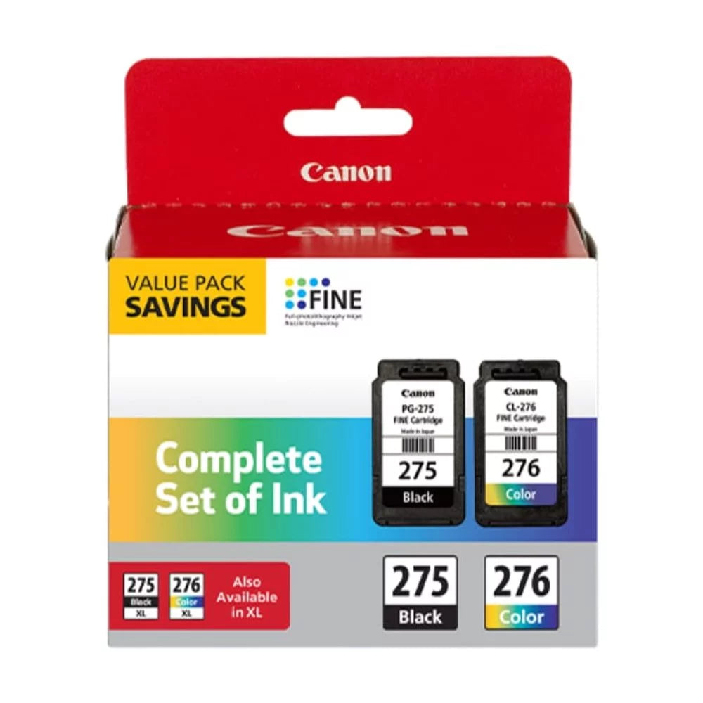 Canon PG-275, CL-276 Value Pack Complete Sizeet of Ink