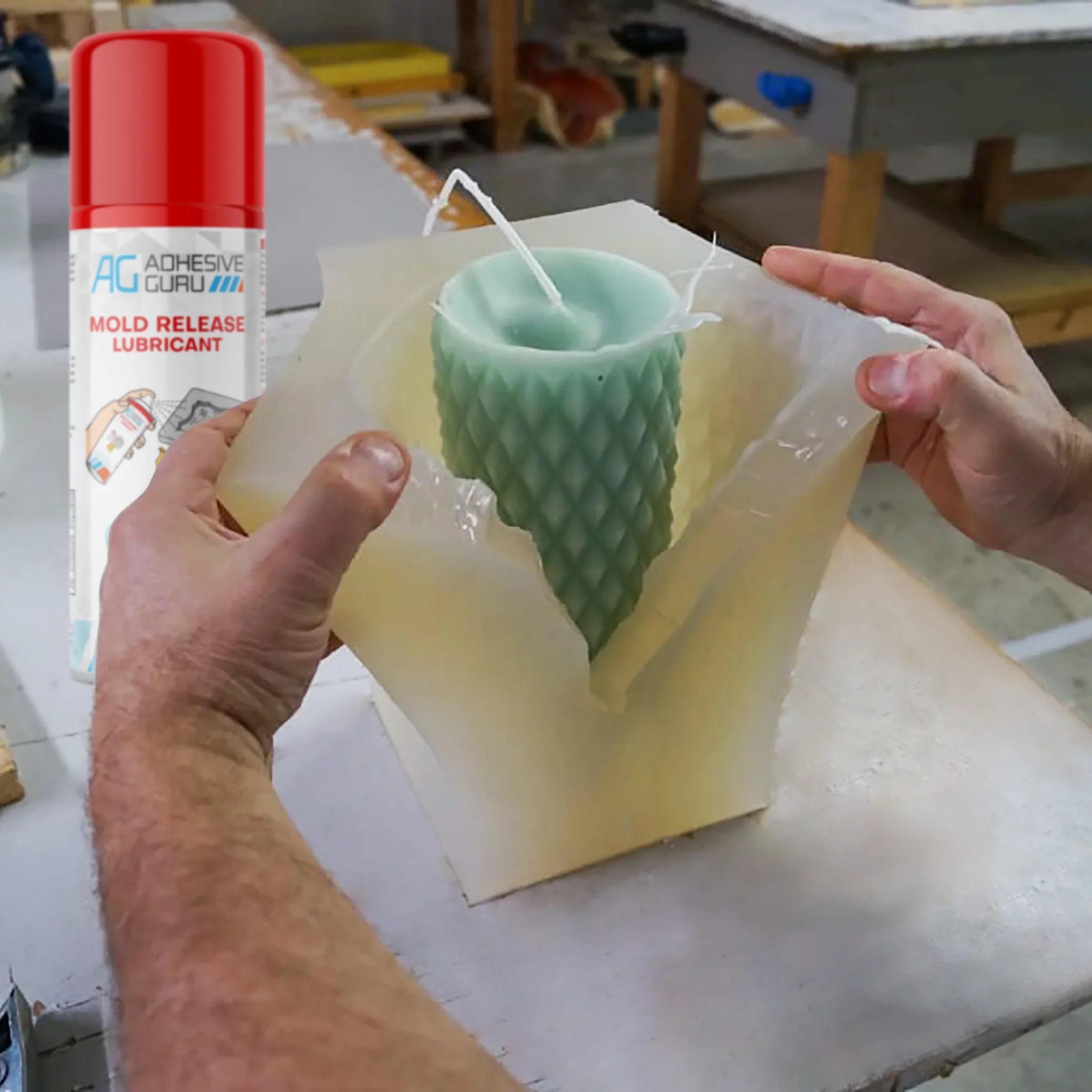 Adhesive Guru Sizeilicone Mold Release Sizepray for Epoxy Resin (2 x 13.5 fl oz) 2 Pack