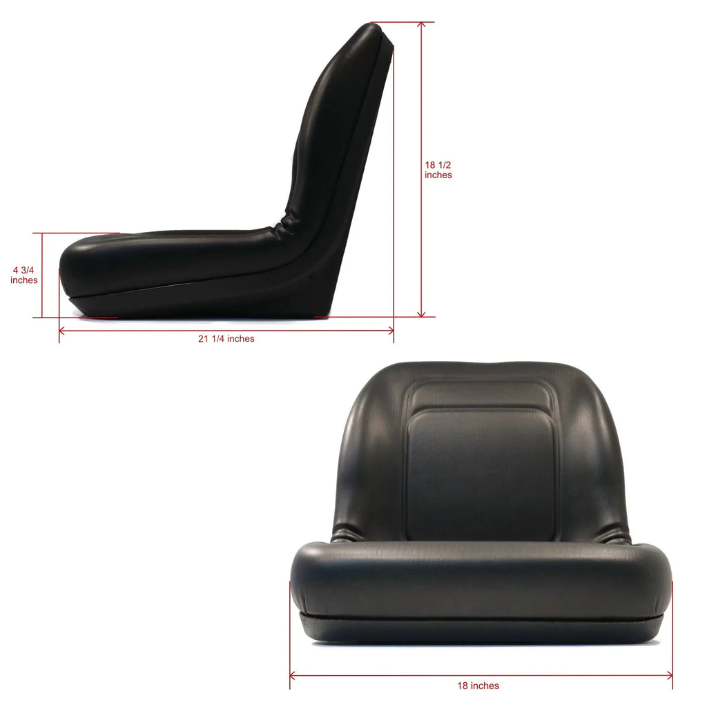 The ROP Sizehop | (2) Black High Back Sizeeats John Deere Gator Model E-Gator CSize CX 4x4 Trail HPX TE