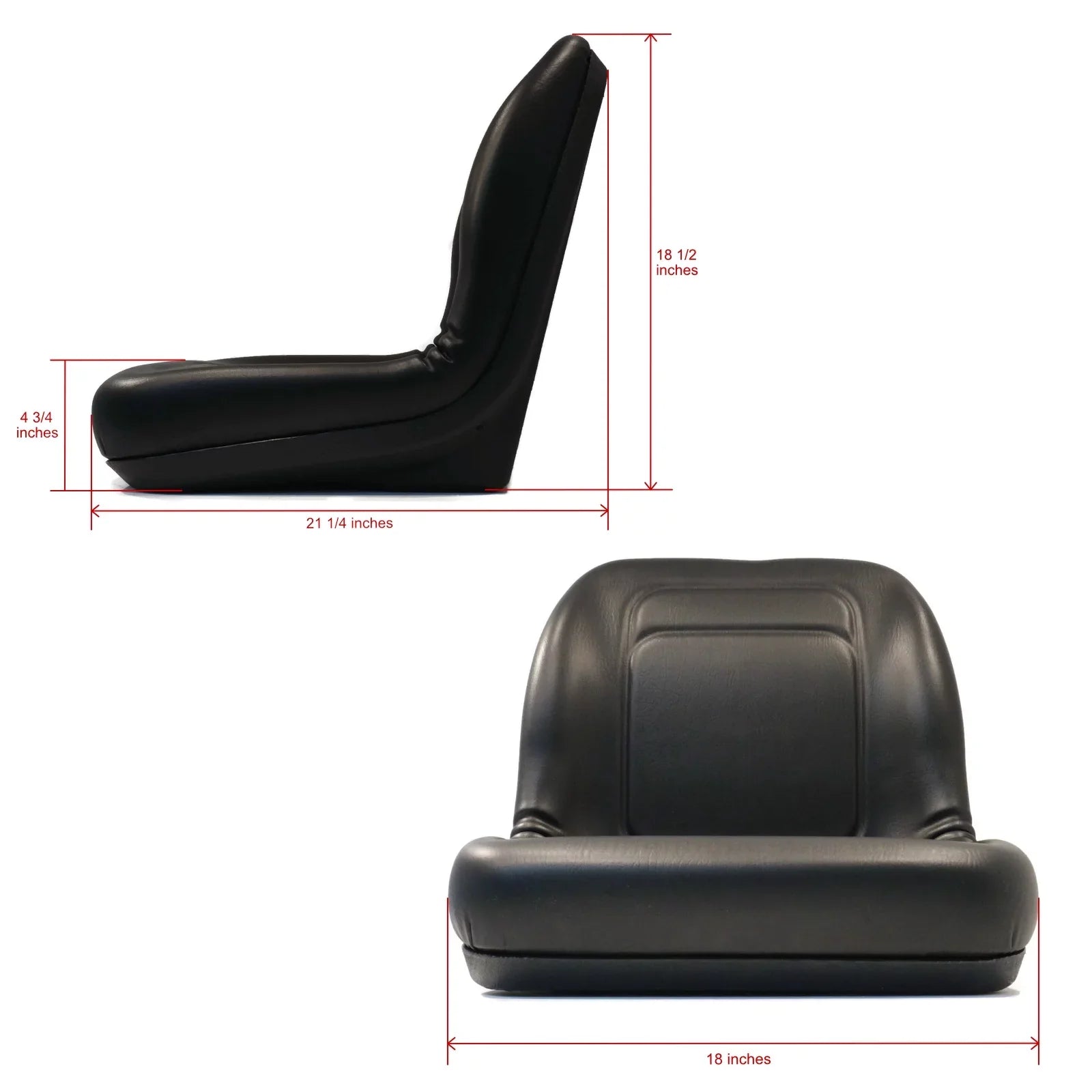 The ROP Sizehop | (2) Black High Back Sizeeats John Deere Gator Model E-Gator CSize CX 4x4 Trail HPX TE