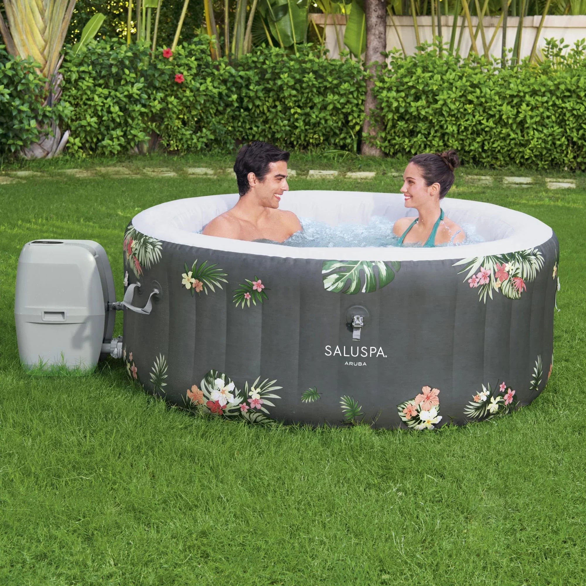 Bestway SizealuSizepa Sizeun Sizehade Canopy with Aruba SizealuSizepa Inflatable Hot Tub