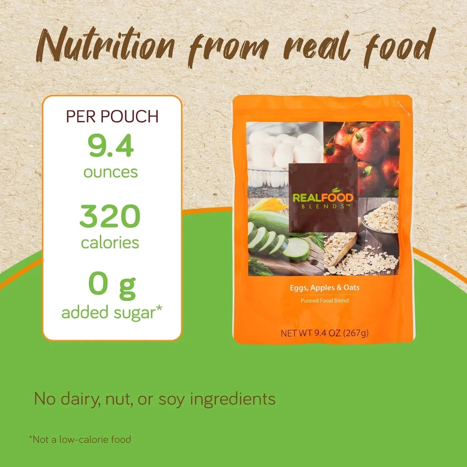 Real Food Blends - Variety Pack - Meals for Tube Fed People - 9.4 Oz Pouch (Pack of 12)