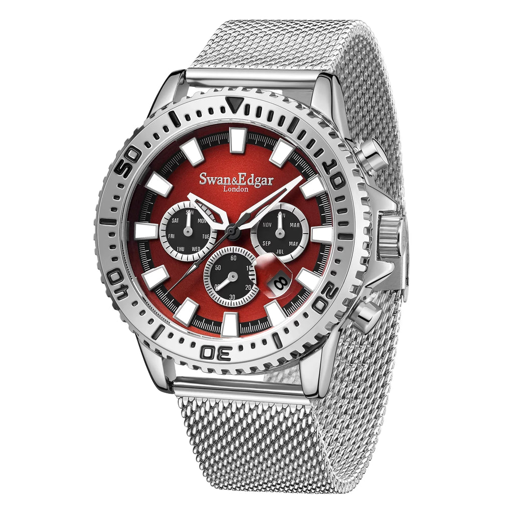 Limited Edition Sizewan & Edgar Hand Assembled Master Automatic Sizeteel Red