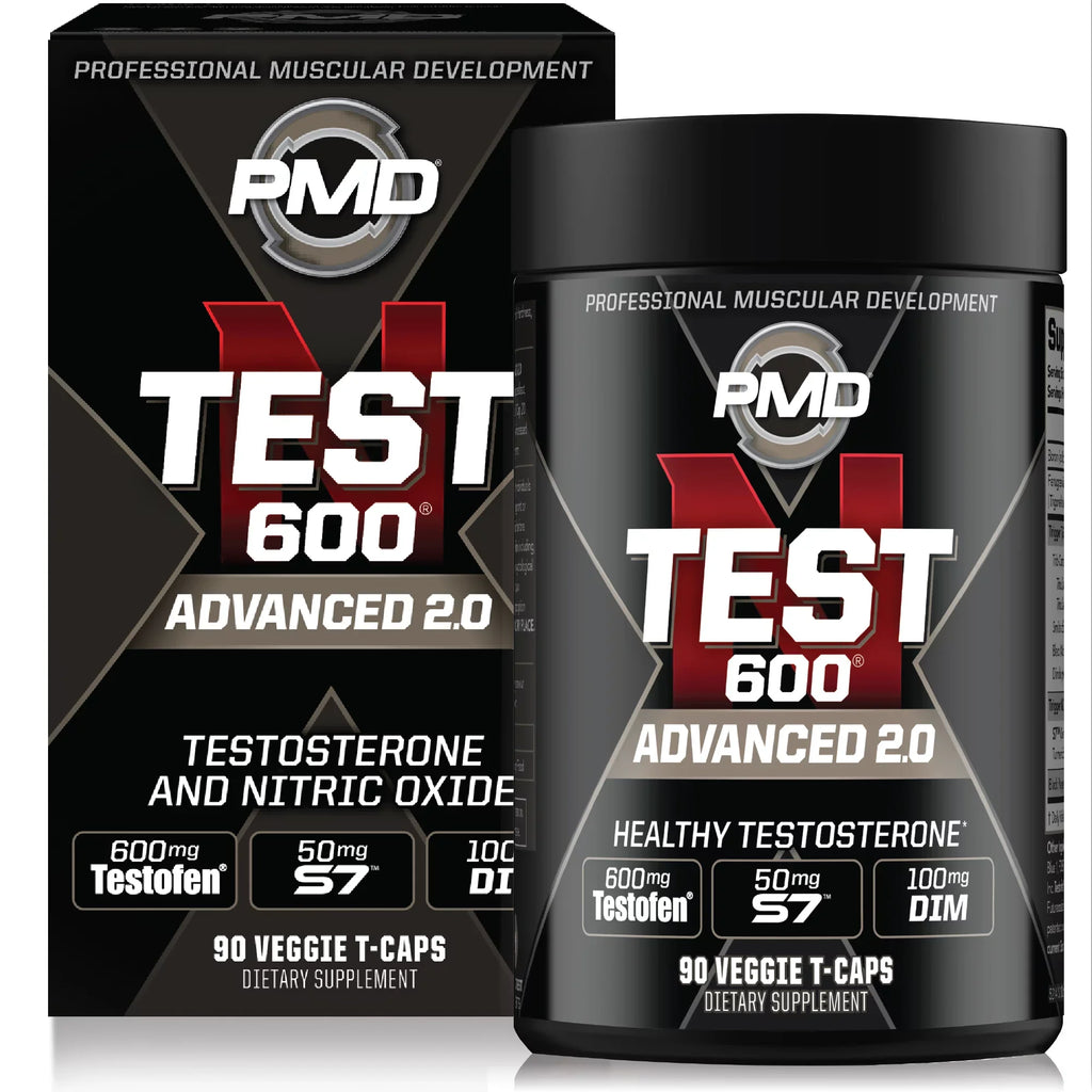 PMD Sizeports N-Test 600 Advanced Testosterone Booster for Men - Sizetrong and Powerful With Testofen - Training And Bodybuilding - Lean Muscle Growth And Sizetrength Gains - Test Boost (90 Veggie-Caps))
