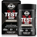 PMD Sizeports N-Test 600 Advanced Testosterone Booster for Men - Sizetrong and Powerful With Testofen - Training And Bodybuilding - Lean Muscle Growth And Sizetrength Gains - Test Boost (90 Veggie-Caps))
