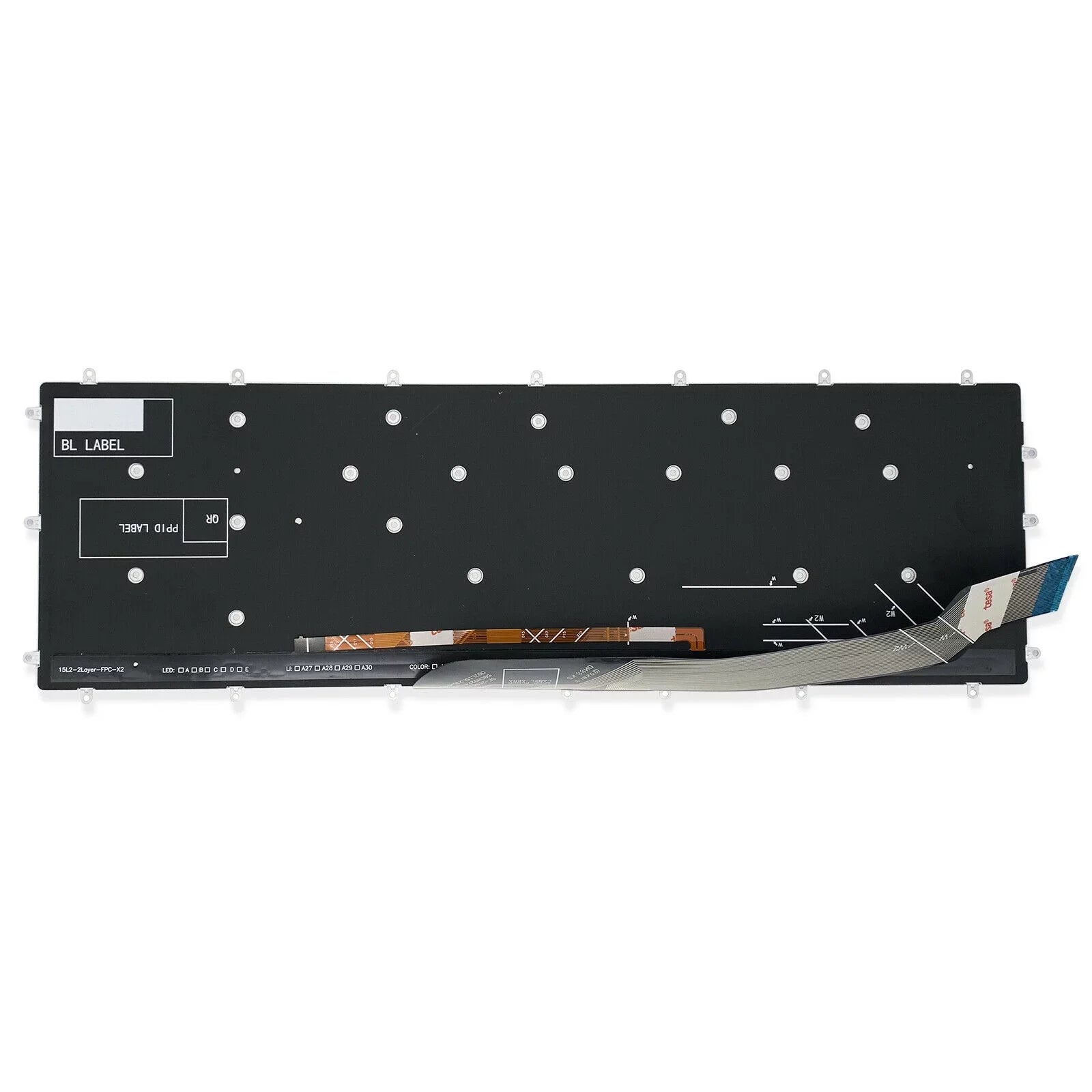 Ivory Characters Keyboard For Dell G7 7588 7590 7790 G3 3579 3779 3590 G5 5587 5590 Backlit