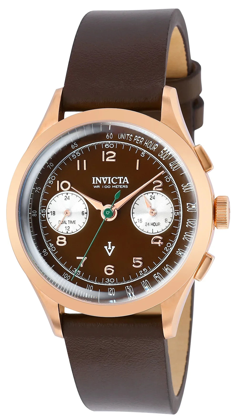 Invicta Men's 37058 Vintage Quartz Multifunction Brown Dial Watch