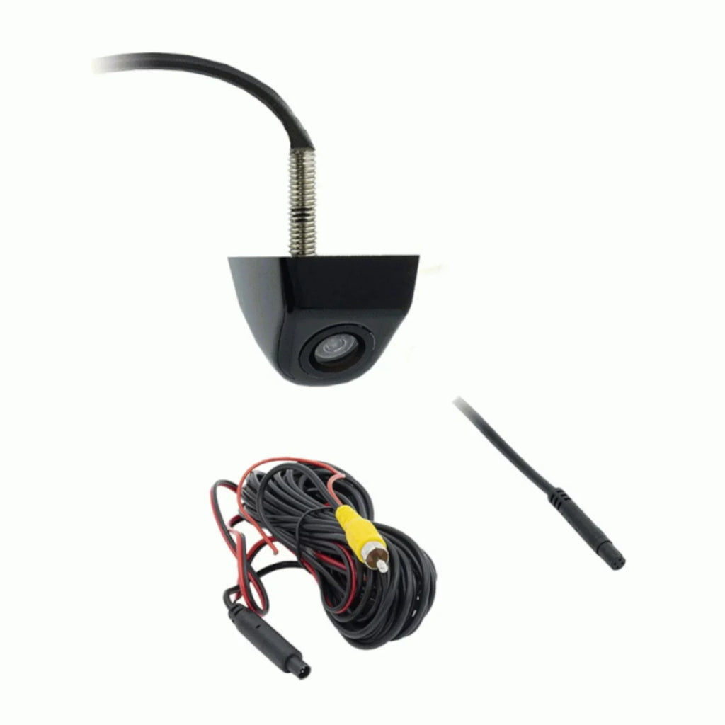 iBeam TE-LPGC Above License Plate Backup Cam w/ Gloss Black Metal Housing