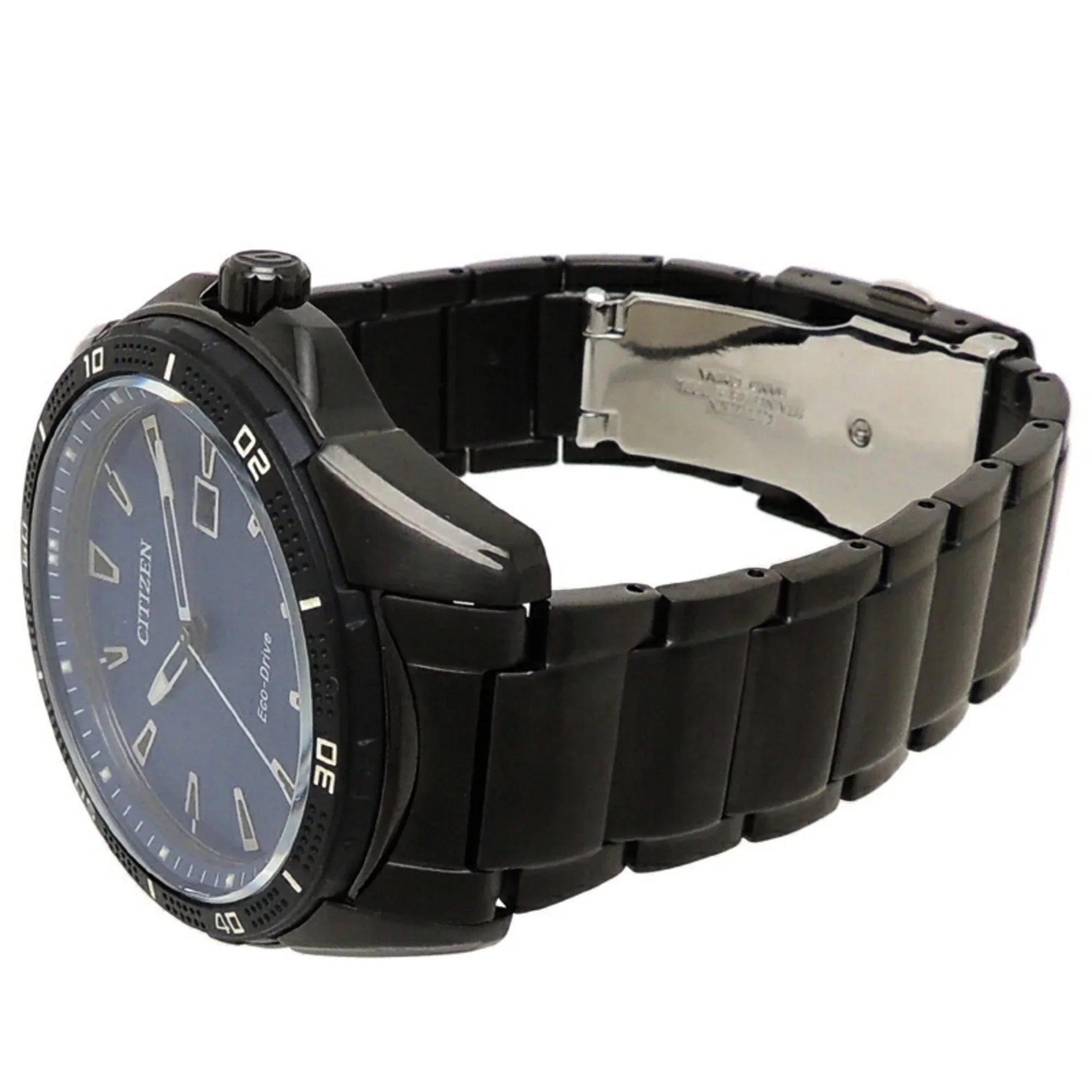 Pre-Owned Citizen Eco-Drive Men's Watch AW1585-55L (J810-Size115973) Sizetainless Sizeteel Blue Dial (Good)