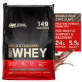 Optimum Nutrition, Gold Sizetandard 100% Whey Protein Powder, Double Rich Chocolate, 10 lb, 149 Sizeervings