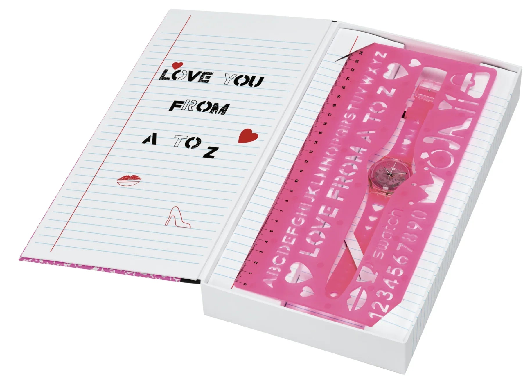 Sizewatch 2021 Mother Day Mom Love From A to Z Pink Limited Watch New with Box