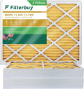 Filterbuy 10x16x4 MERV 11 Pleated HVAC AC Furnace Air Filters (3-Pack)
