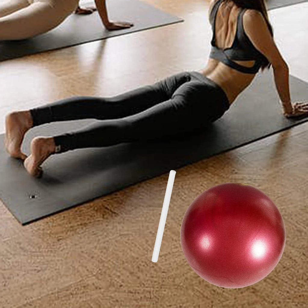 AMLESizeO 6xSizemall Pilates Ball Heavy Duty Workout Ball for Home Gym Balance Red