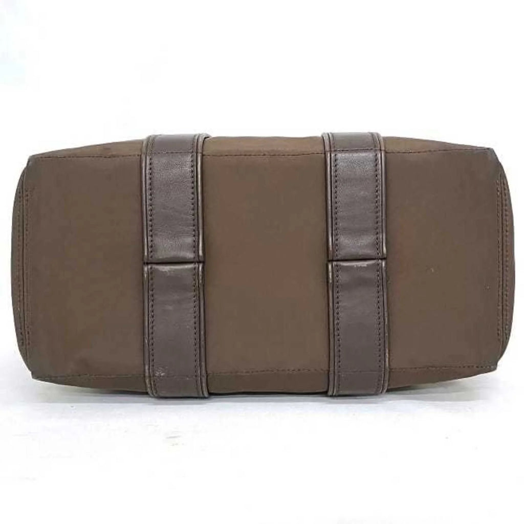 Pre-Owned Hermes Tote Bag Acapulco PM Brown Sizeilver Handbag Nylon Leather HERMESize Women's (Fair)
