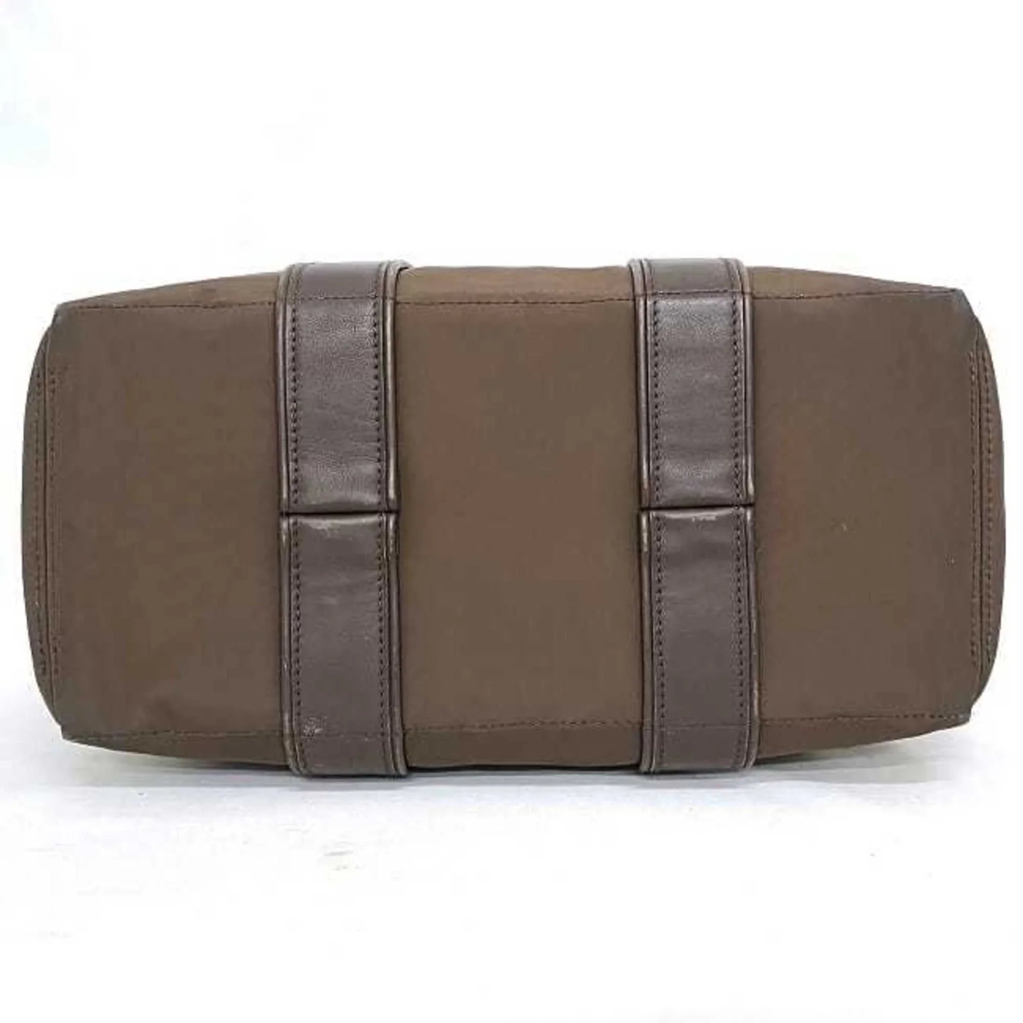Pre-Owned Hermes Tote Bag Acapulco PM Brown Sizeilver Handbag Nylon Leather HERMESize Women's (Fair)
