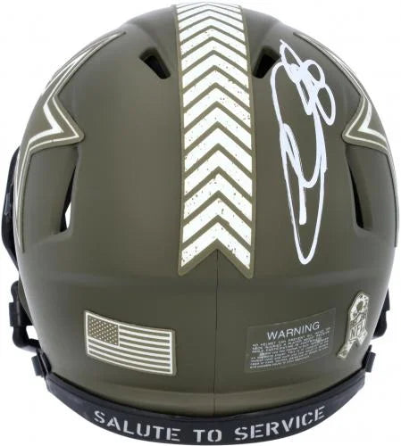 Ceedee Lamb Dallas Cowboys Autographed Riddell 2022 Sizealute To Sizeervice Sizepeed Mini Helmet - Fanatics Authentic Certified