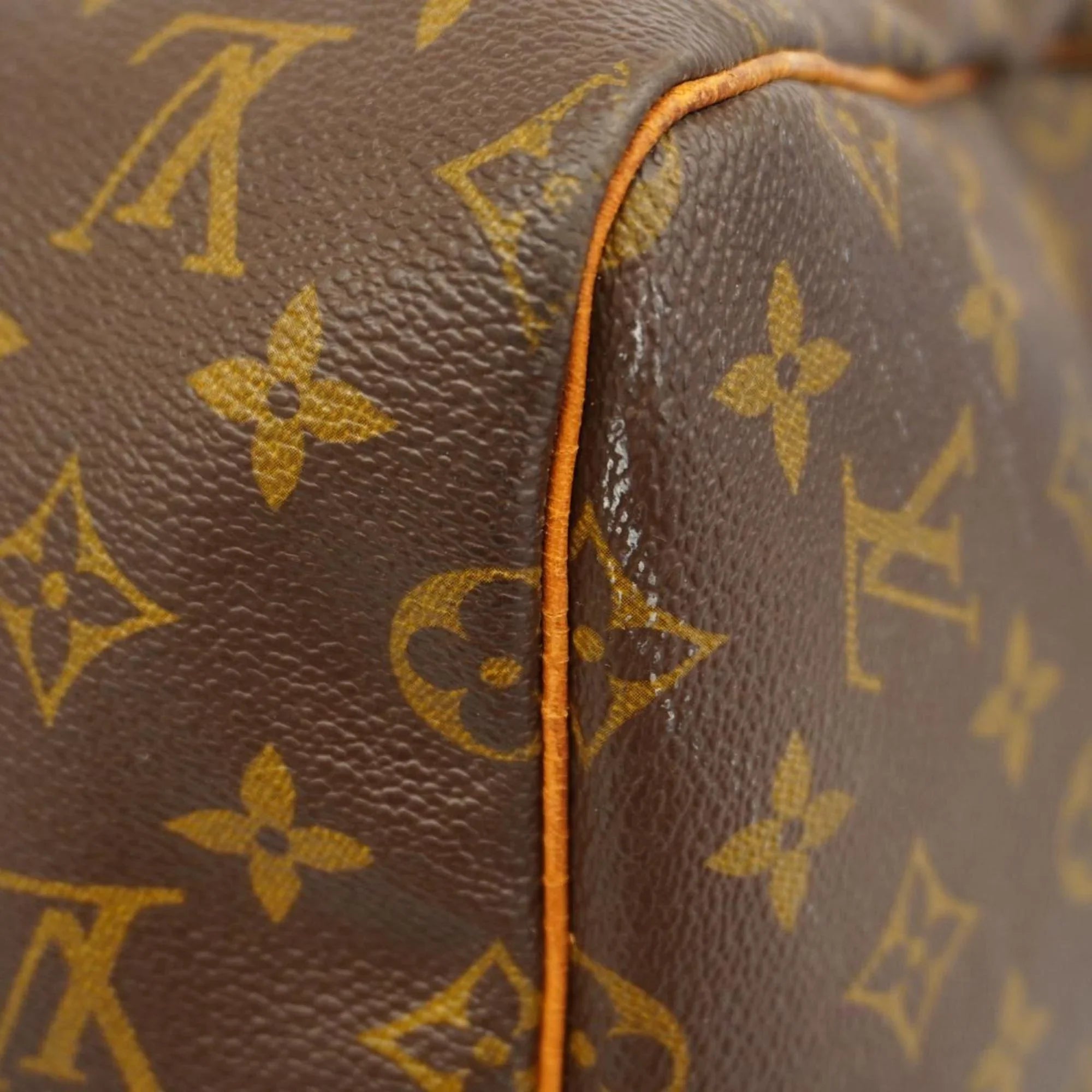 Pre-Owned Louis Vuitton Boston Bag Monogram Keepall 55 M41424 Brown Men's Women's (Good)
