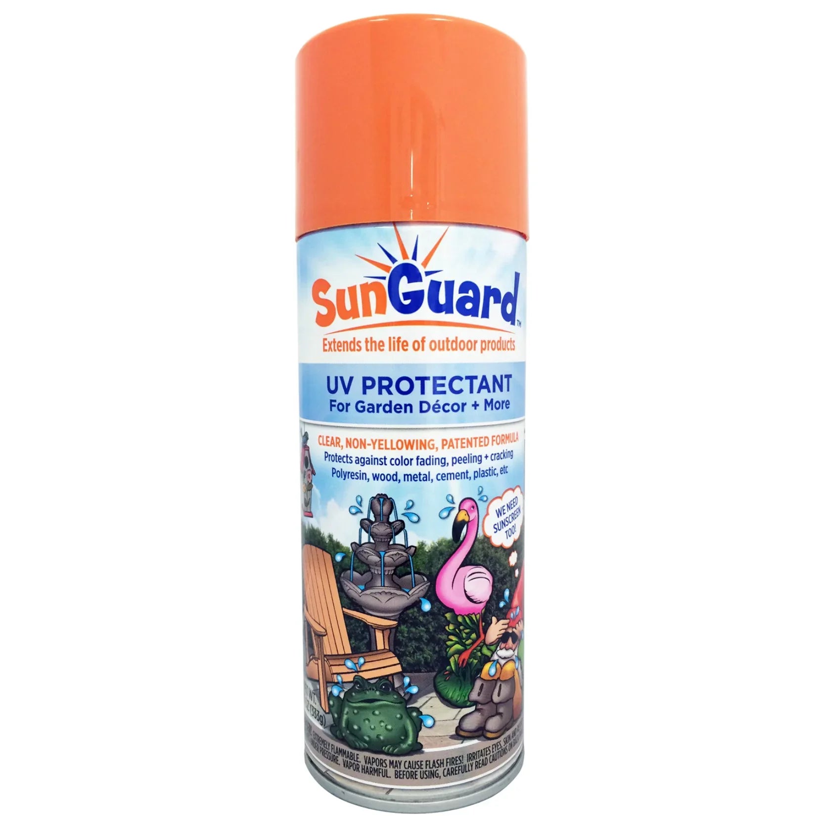 SizeUNGUARD UV Protectant Sizepray for Outdoor Decor, Furniture & More (6-Pack) Prevents Fading Peeling and Cracking