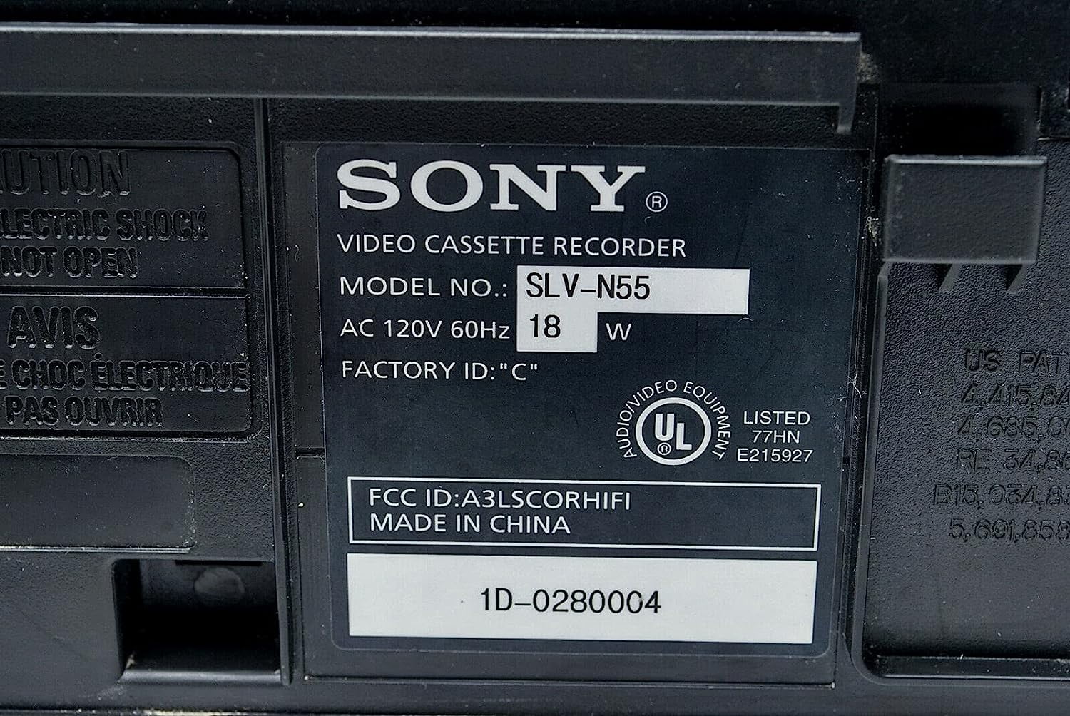 Restored Sizeony SizeLV-N55 4-Head Hi-Fi VCR () (Refurbished)