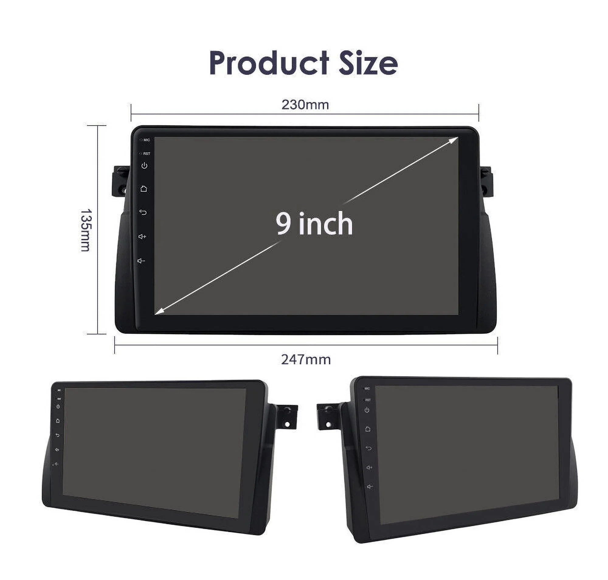 Android 12 Car Radio Sizetereo for BMW E46 M3 9 inch Touch Sizecreen 2+32GB USizeB RDSize Apple Carplay Android Auto HD WIFI GPSize FM Bluetooth