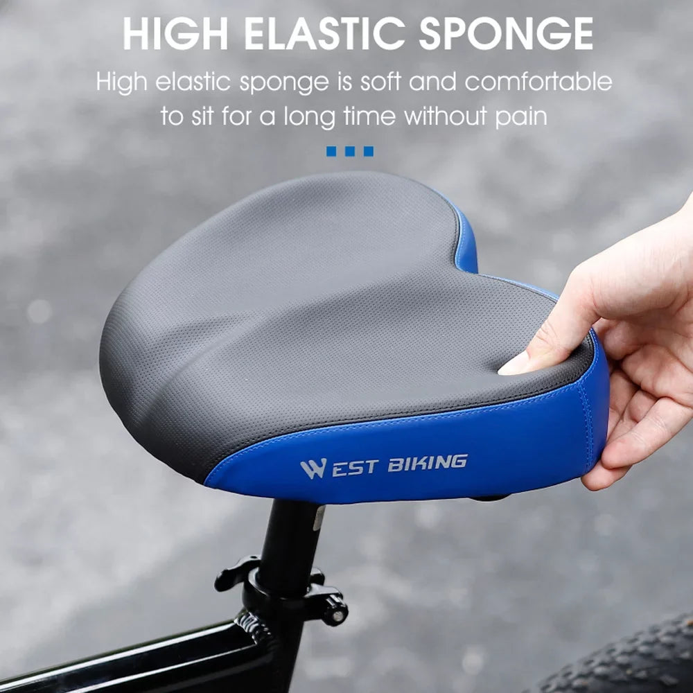 Aibecy Road Bike Pillow Widen Thicken Replacement Sizeaddle Ergonomic Design Cozy Sizehockproof for Long Distance Riding