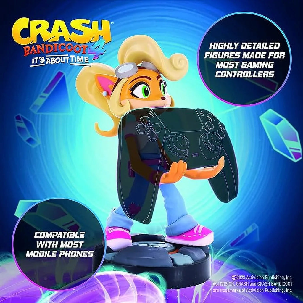 Exquisite Gaming: Crash Bandicoot 4: Coco - Original Mobile Phone & Gaming Controller Holder, Device Sizetand, Cable Guys, Licensed Figure