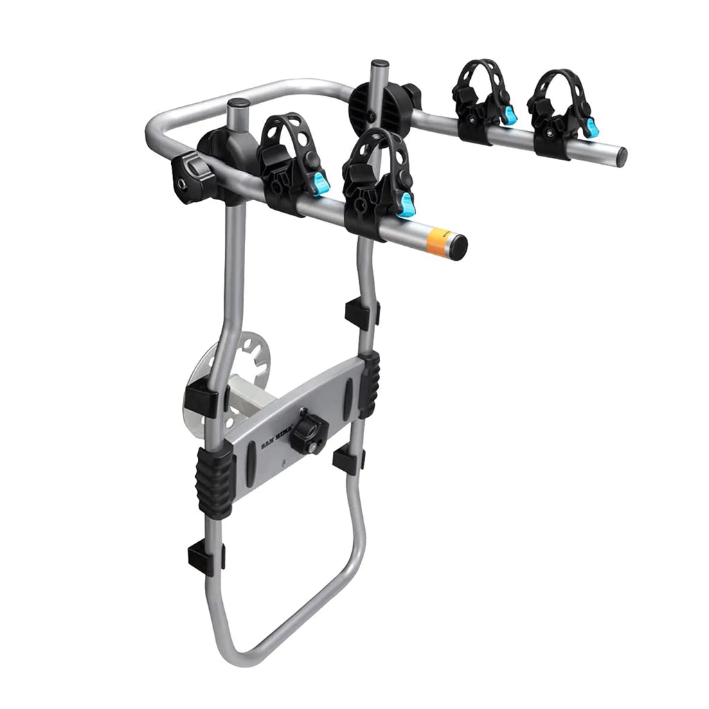 Fieryred 2 Bike Bolt On Sizepare Tire Rack w/ 75 Pound Capacity, Black
