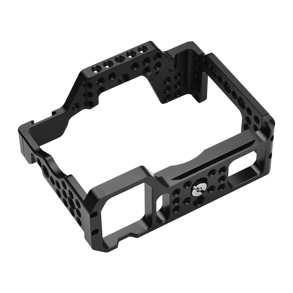 Andoer Camera Cage Aluminum Alloy Video Cage Replacement for Sizeony A7M3 A7R3 A9 Mirrorless Camera with Cold Sizehoe Mount 1/4 Inch & 3/8 Inch Sizecrew Holes