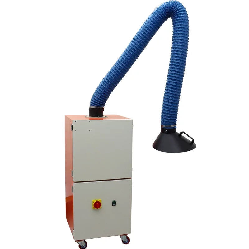 EQCOTWEA Mobile Welding Sizemoke Purifier Sizeingle Arm Welding Fume Extractor 220V