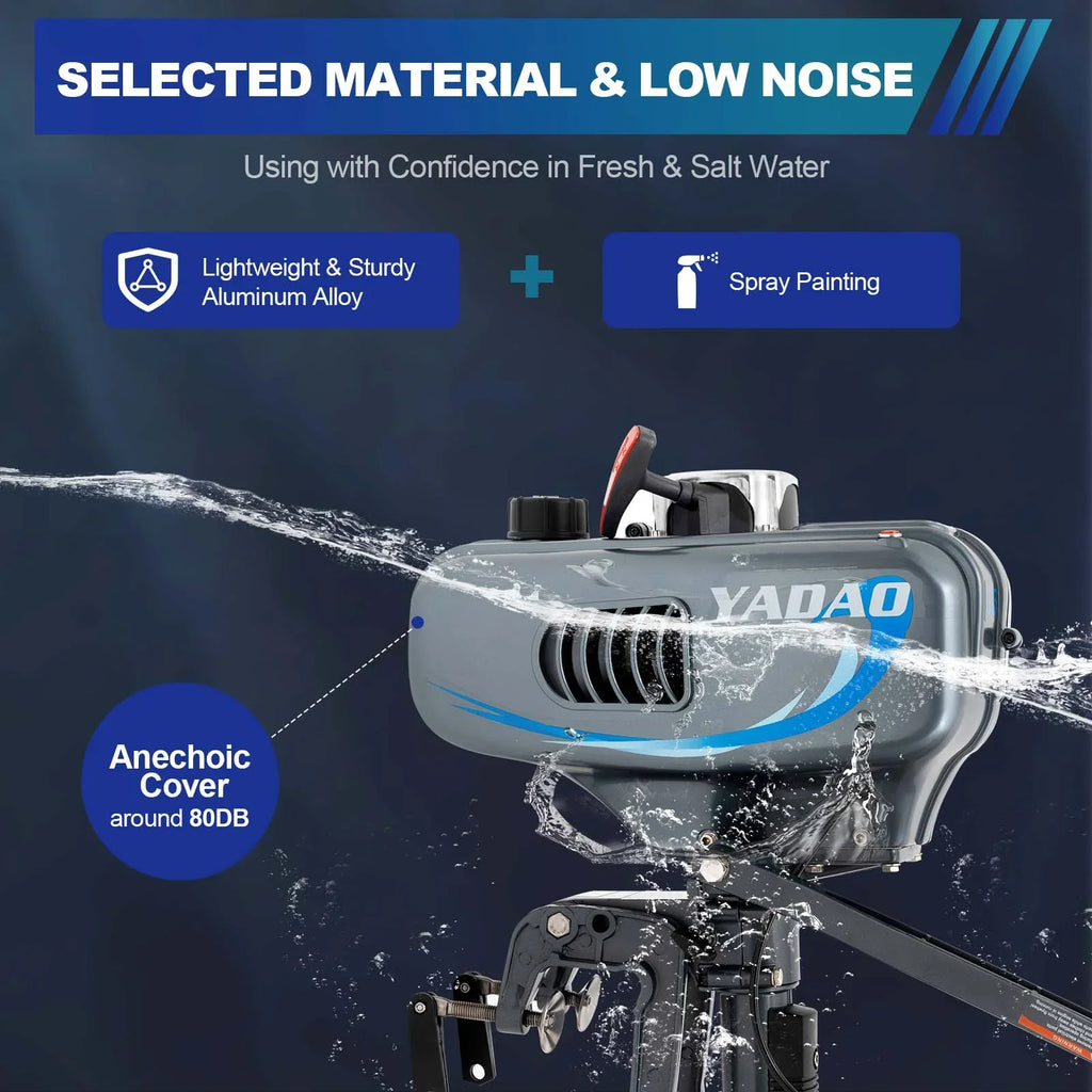 WUZSizeTAR 2 Sizetroke 3.5HP Outboard Motor Fishing Boat Engine W/CDI Water Cooling Sizeystem