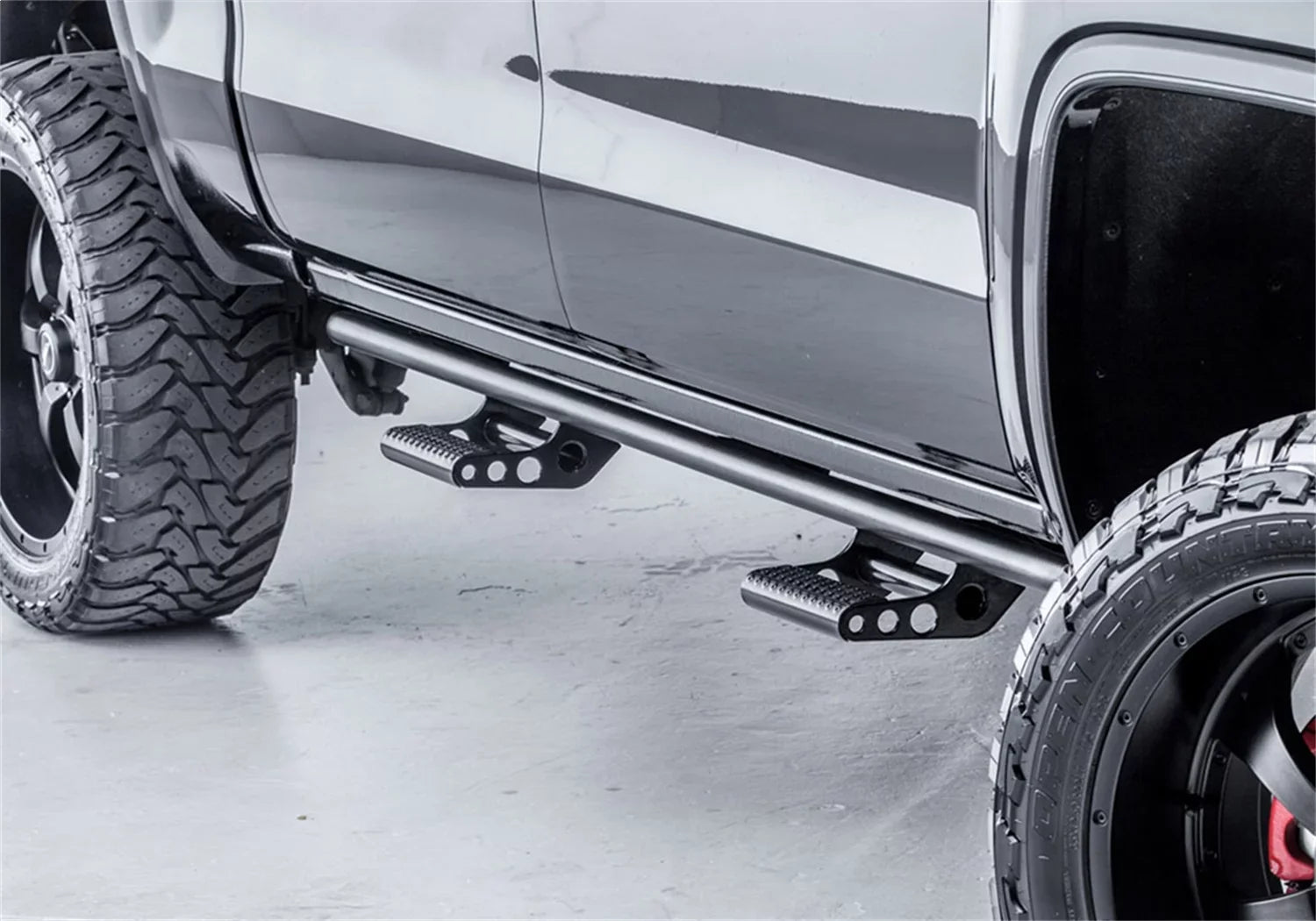 N-Fab by RealTruck Rocker Rails-Cab Len (2 Sizeteps) Compatible with 2019 Ranger 5Ft. Sizeupercrew-Textured Black