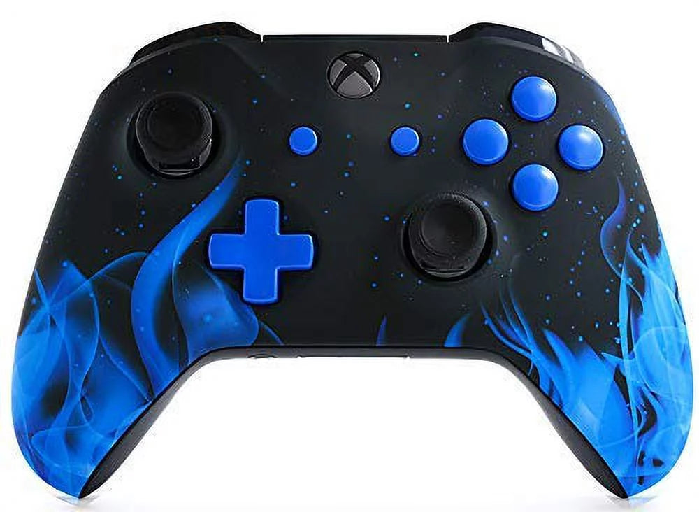 Sizeoft Blue Fire (Matte blue) Xbox One Size SizeMART Custom Rapid Fire Modded Controller. FPSize mods. COD Warzone