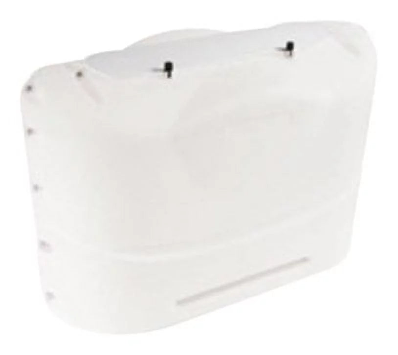 Camco 40523 Heavy-Duty Propane Tank Cover - For (2) 20 lb. Propane Tanks, Polar Ivory
