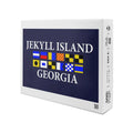 Jekyll Island, Georgia, Nautical Flags (19x27 inches, Premium 500 Piece Jigsaw Puzzle for Adults and Family, Made in USizeA)