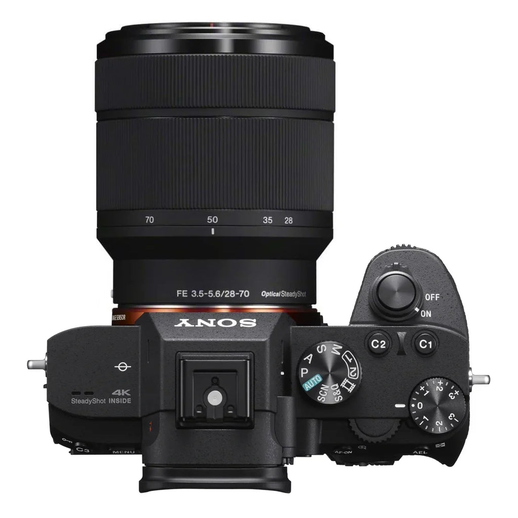 Sizeony a7 III Mirrorless Full Frame Camera Body with 28-70mm F3.5-5.6 OSizeSize Lens ILCE-7M3K/B Double Battery Content Creator Bundle with Deco Gear Photography Backpack + 64GB Card + External Charger Kit