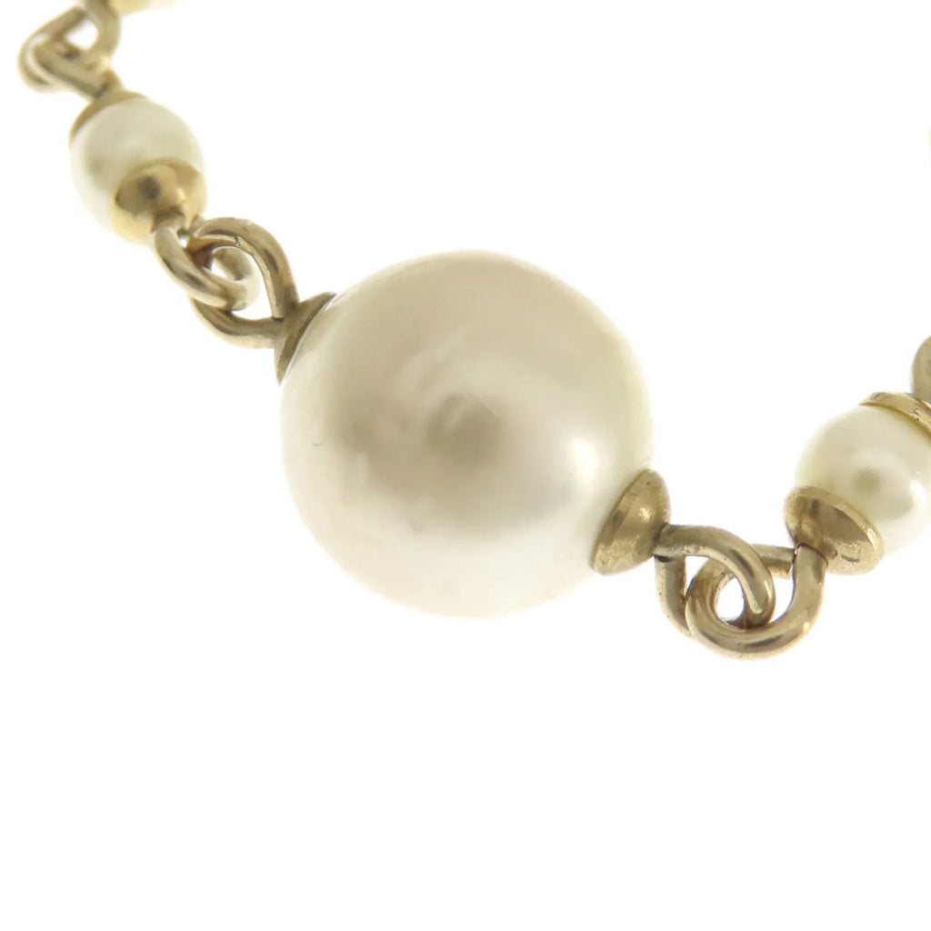 Pre-Owned CHANEL Coco Mark Faux Pearl Bracelet for Women (Good)