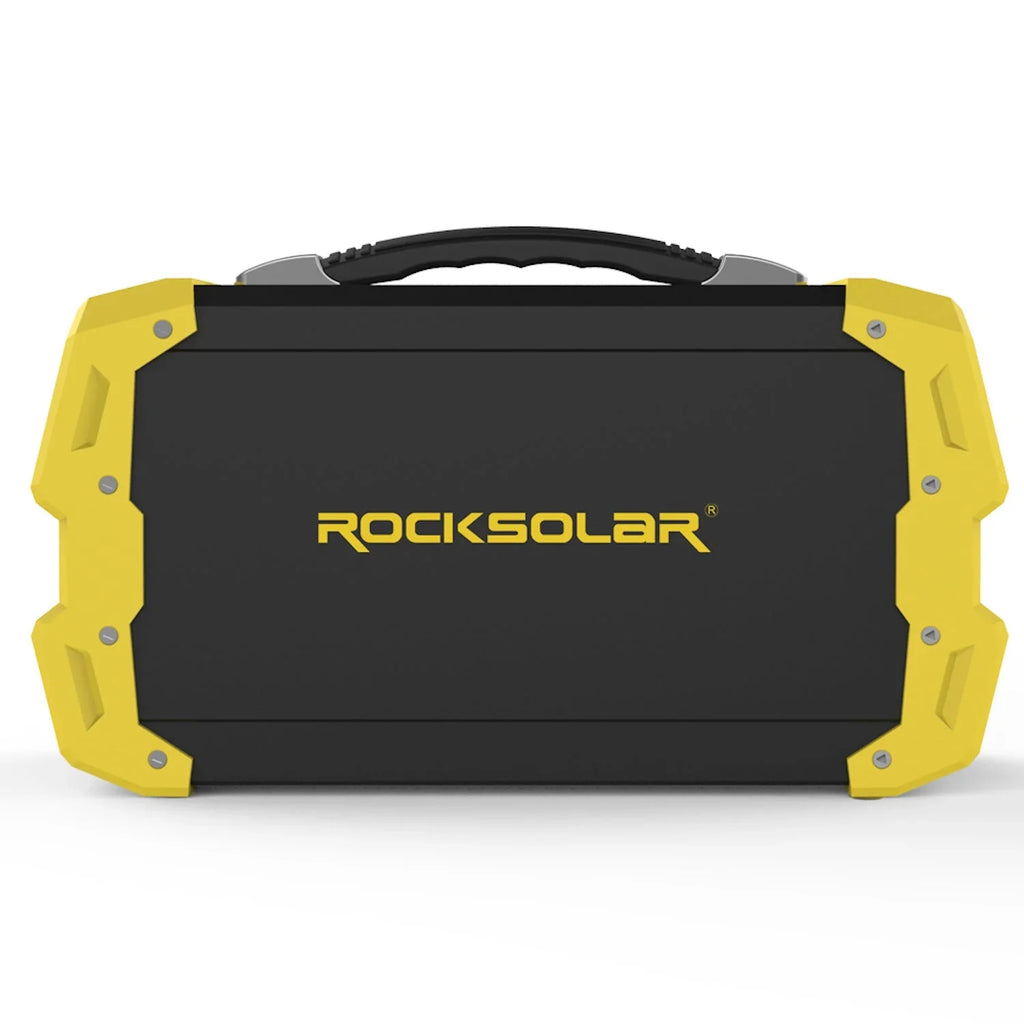 ROCKSizeOLAR Nomad 400W Portable Power Sizetation with a 60W Foldable Sizeolar Panel Sizeolar Generator Kit