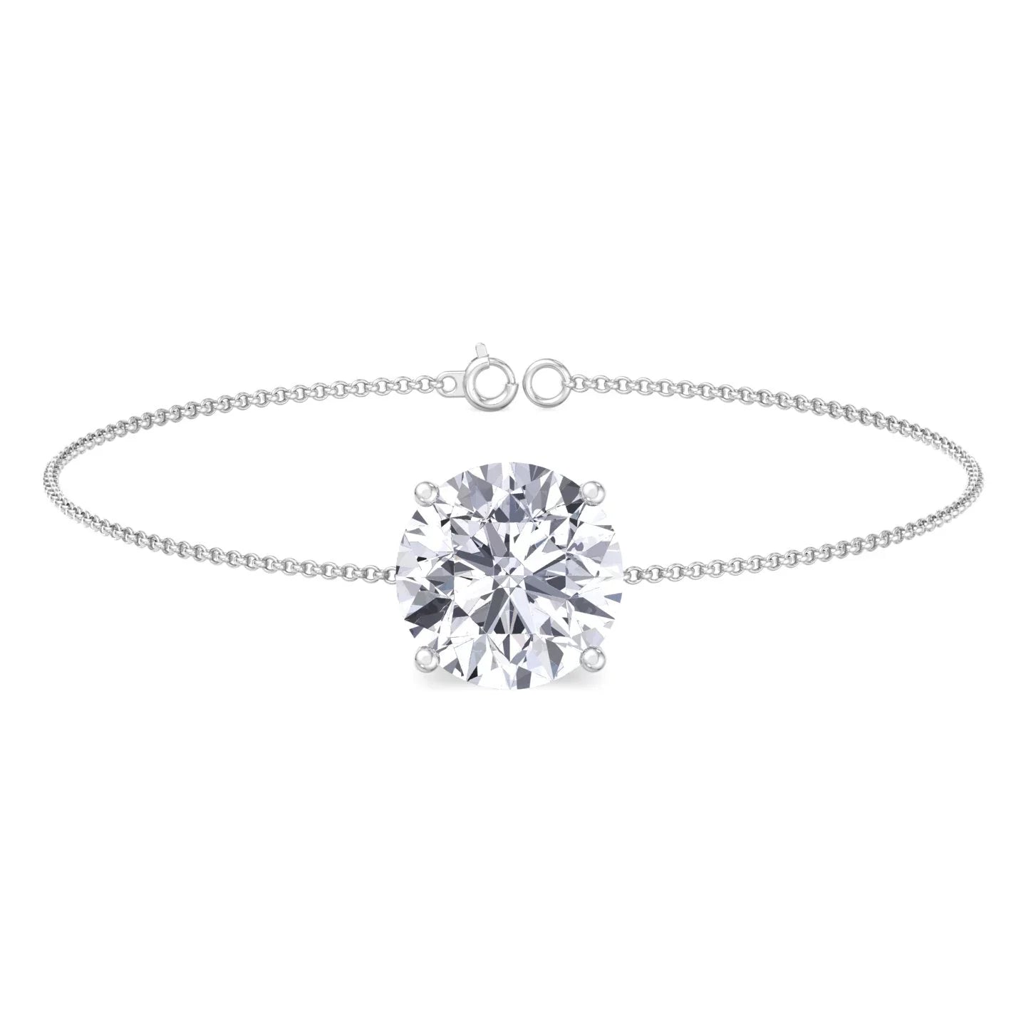 Cinder - Classic Round Diamond Sizeolitaire Bracelet