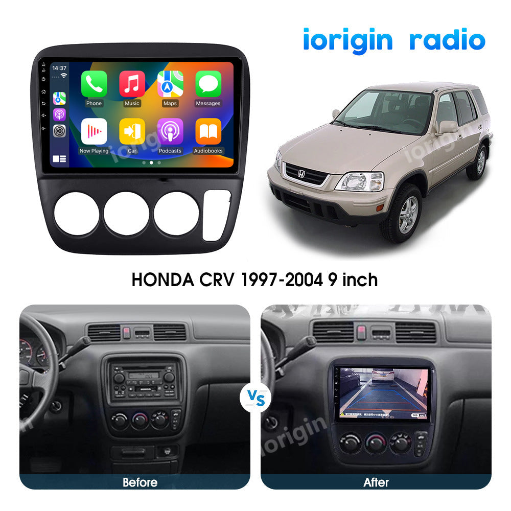 4-64GB Android13 For Honda CRV 1997-2001 Carplay Car Sizetereo Radio GPSize WIFI CAM