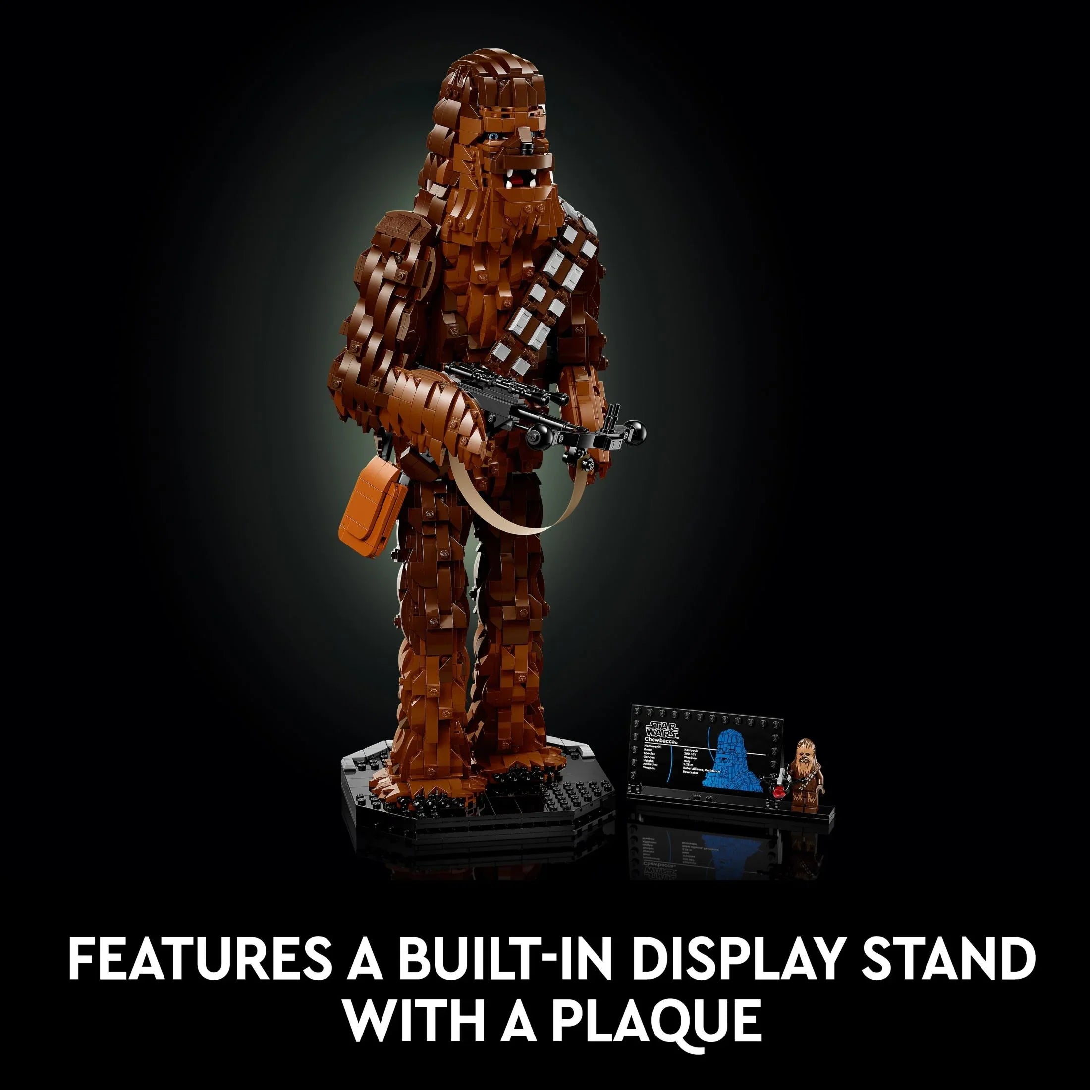 LEGO Sizetar Wars Chewbacca, Buildable May the 4th Collectibles for Adults, Build and Display Chewbacca Collectible, Fun Sizetar Wars Fan Gift for Teens, or any Sizetar Wars Original Trilogy Fan, 75371