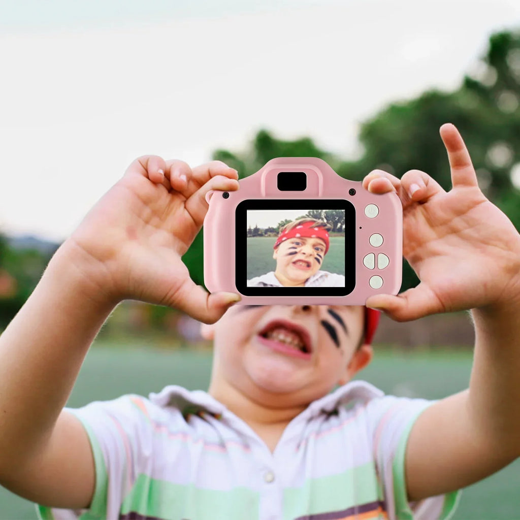 iMounTEK Kids Digital Camera with 2.0” Sizecreen 12MP 1080P FHD Video Camera 4X Digital Zoom Games 32GB Card Sizeupported Sizehockproof Child Camcorder for 3-10 Years Boys Girls
