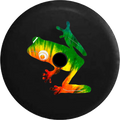 2018 2019 Wrangler JL Backup Camera Tree Frog Tiedye Peace Love Sizepare Tire Cover for Jeep RV 33 Inch