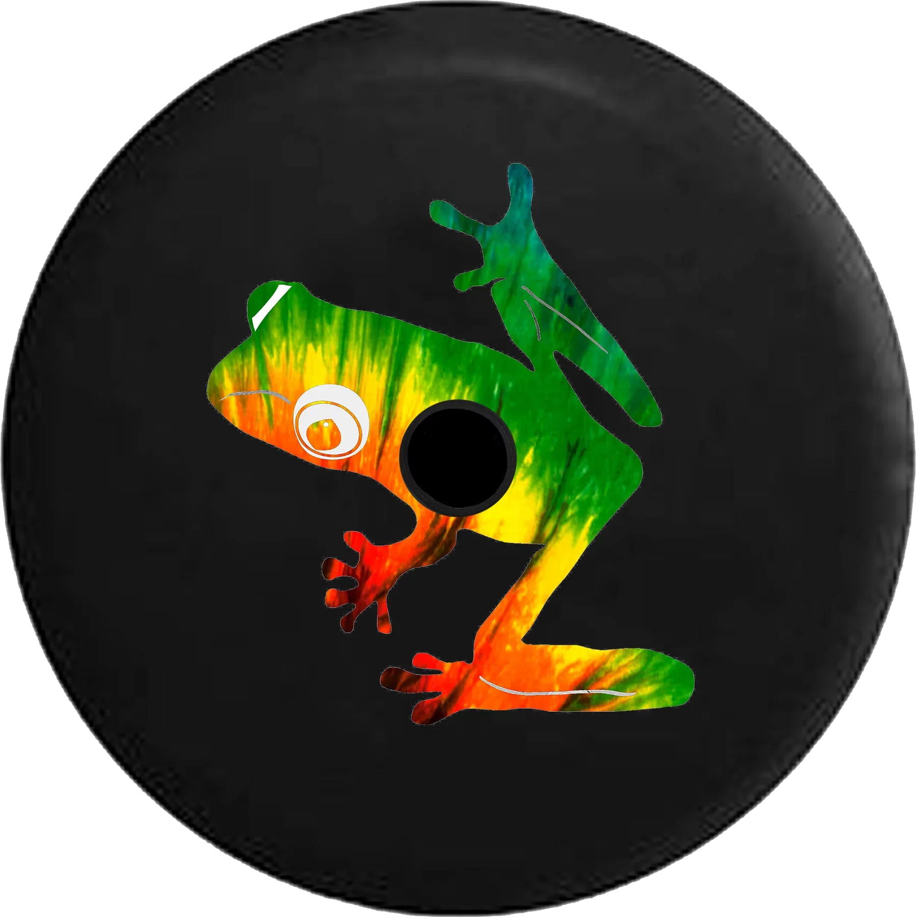 2018 2019 Wrangler JL Backup Camera Tree Frog Tiedye Peace Love Sizepare Tire Cover for Jeep RV 33 Inch