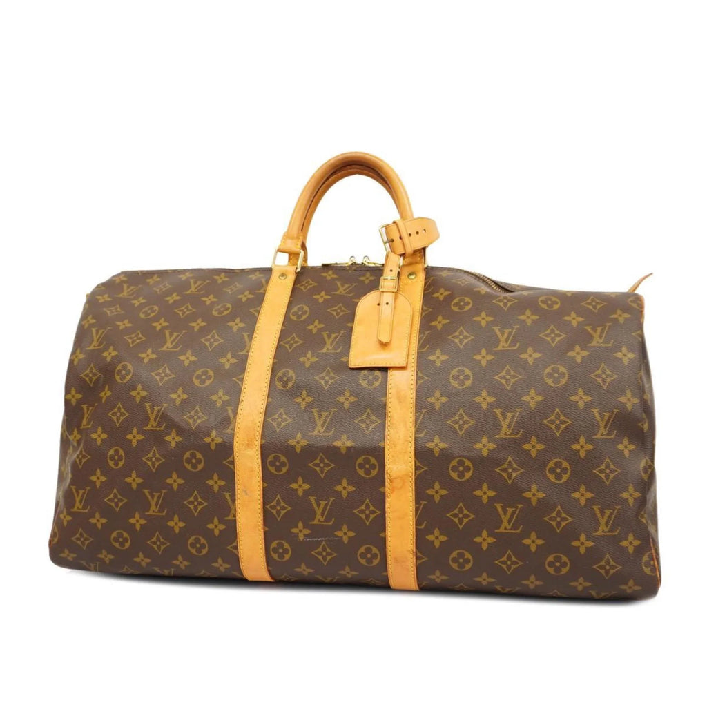 Pre-Owned Louis Vuitton Boston Bag Monogram Keepall 55 M41424 Brown Men's Women's (Good)