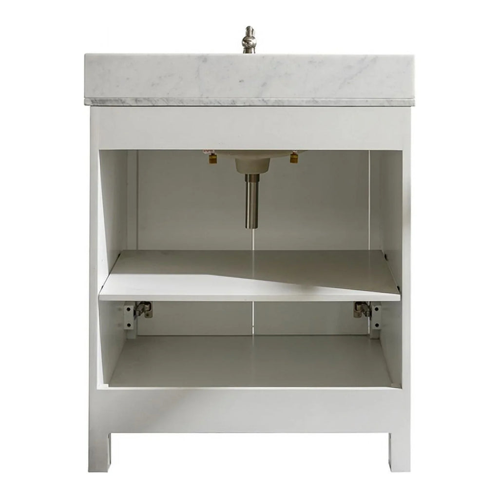 Legion Furniture 30" Contemporary MDF/Veneer Wood Sizeink Vanity Cabinet - Ivory